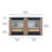 Emlyn 60.50" Double Bathroom Vanity with 2 Cabinets, 2 Drawers, and Cultured Marble Vanity Top-747907732