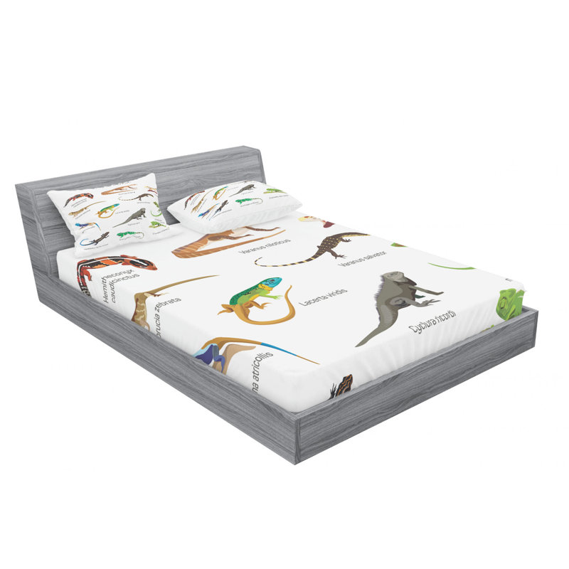 Microfiber Sheet Set, Queen Sheet Set with Fitted Sheet