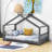 Bunche Wood House Platform Bed-1452368212-1452368214