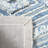 Inelda Hand Tufted Wool/Cotton Geometric Rug in Ivory/Blue-942175692