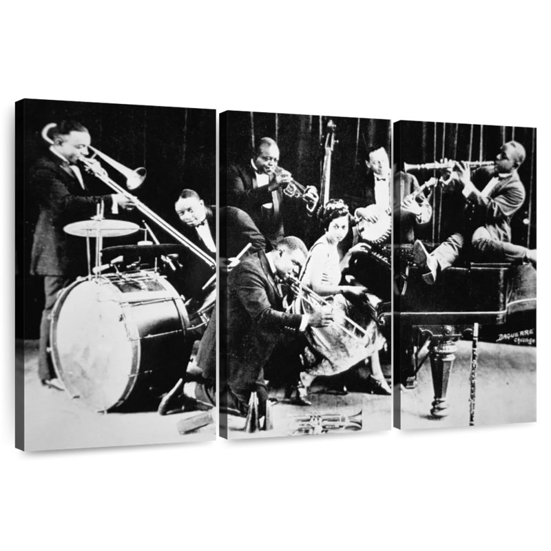 Abarca King Oliver's Creole Jazz Band, H 42 po x l 65 po