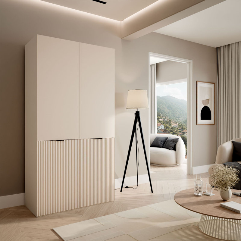 2 Door Manufactured Wood Wardrobe