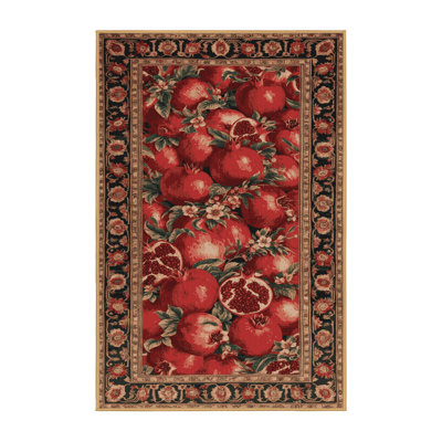 Machine Washable Persian Brown Area Rug