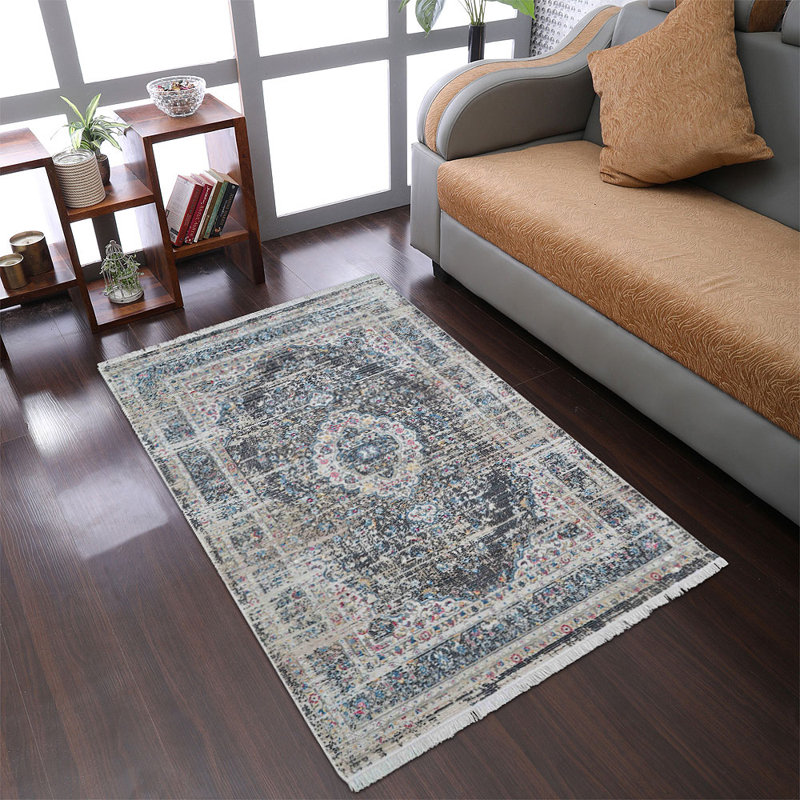 Beier Area Rug Washable Rug Multicolor Vintage Indoor Non Distressed Non Slip Carpet Bedroom Living Room - MACHINE MADE POLYESTER AREA RUGS