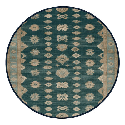 Tapis bleu lavé à la machine
