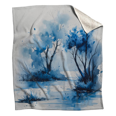 Couvertures aquarelles bleues