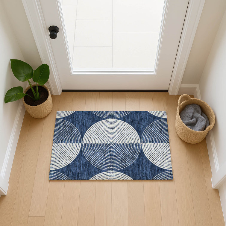 Machine Washable Indoor/Outdoor Houtz ACN2275 Geometric Rug