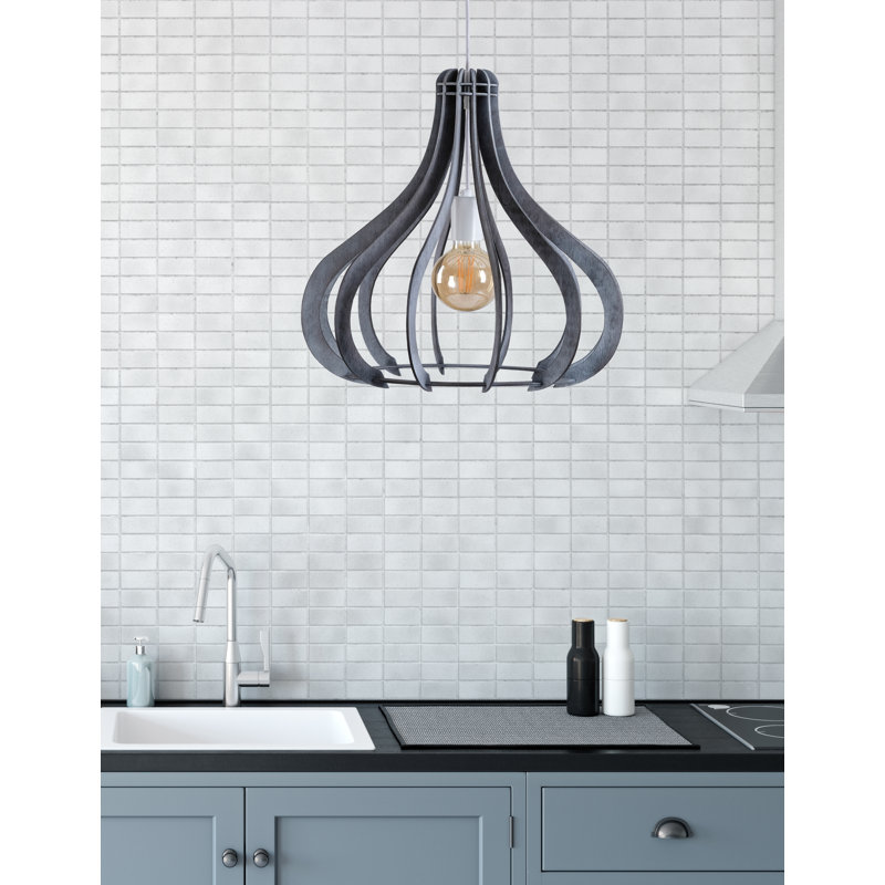 Watts 1 - Light Single Pendant, Black