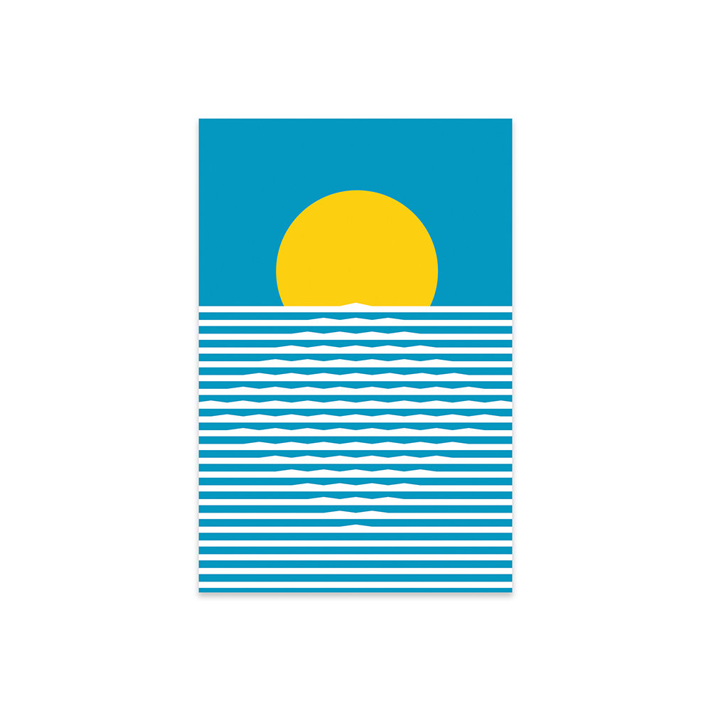 George Oliver Sunrise by Flatowl - Unframed Graphic Art | Wayfair