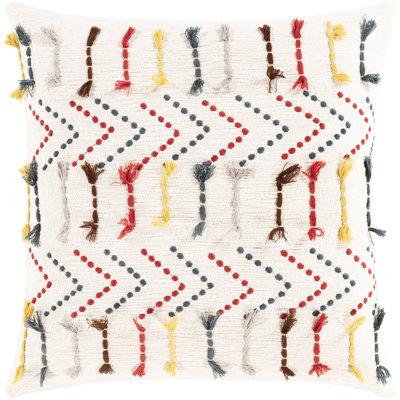  Cotton Chevron 20'' Throw Pillow Cover