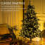 Arbre de Noël artificiel haut 6 pi avec 2328 branches, 400 lumières DEL blanc chaud, ouverture automatique, 8 modes d'éclairage-1984477570-1984477568