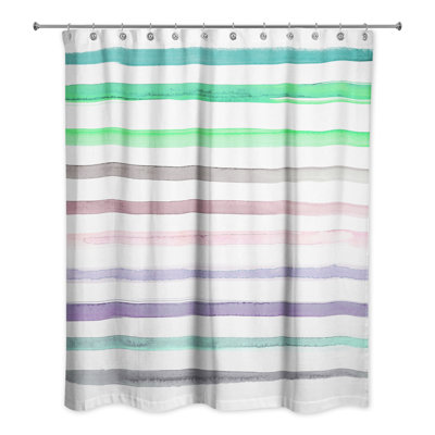 Chanley Striped Shower Curtain