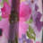 Watercolor Pianted Pink and Purple Flowers - Floral Velvet Blackout Curtain Single Panel-86628346