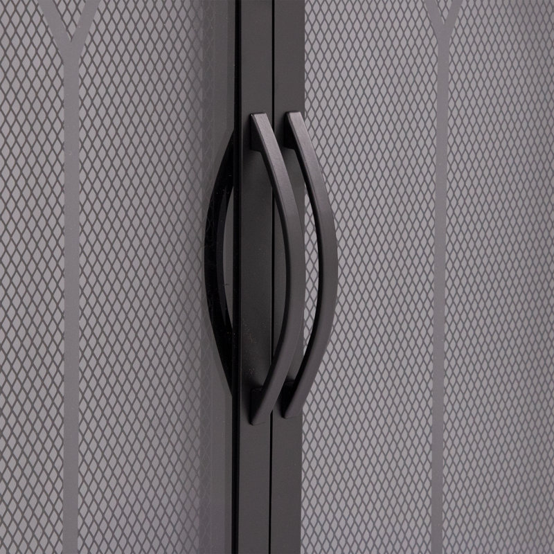 Portes de foyer en acier Destrie, H 31 po x l 43,5 po x P 1,85 po