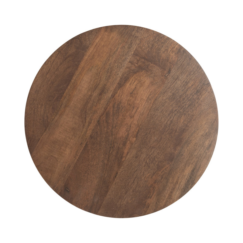 Table de bout en bois massif Ardentown, Bois brun foncé