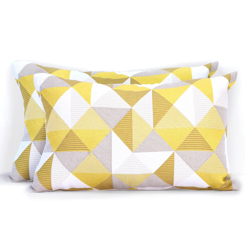 Coussin lombaire intérieur / extérieur Pacifica, Jaune