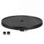 23. Plateau de table de parasol de plage de 5 po avec porte-verres à vin, porte-serviettes pliable, tables de plage portatives instantanées pour le sable, piscines, patio, jardin, terrasse, noir