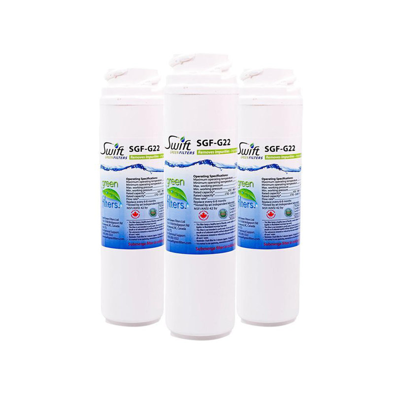Swift Green Filters SGF-GSWF Compatible Refrigerator Water Filter for GE GSWF Kenmore 46-9914, EFF-6023A, Made in USA-3 Pack