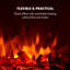 Lausanne Klarstein 90cm W Electric Fireplace