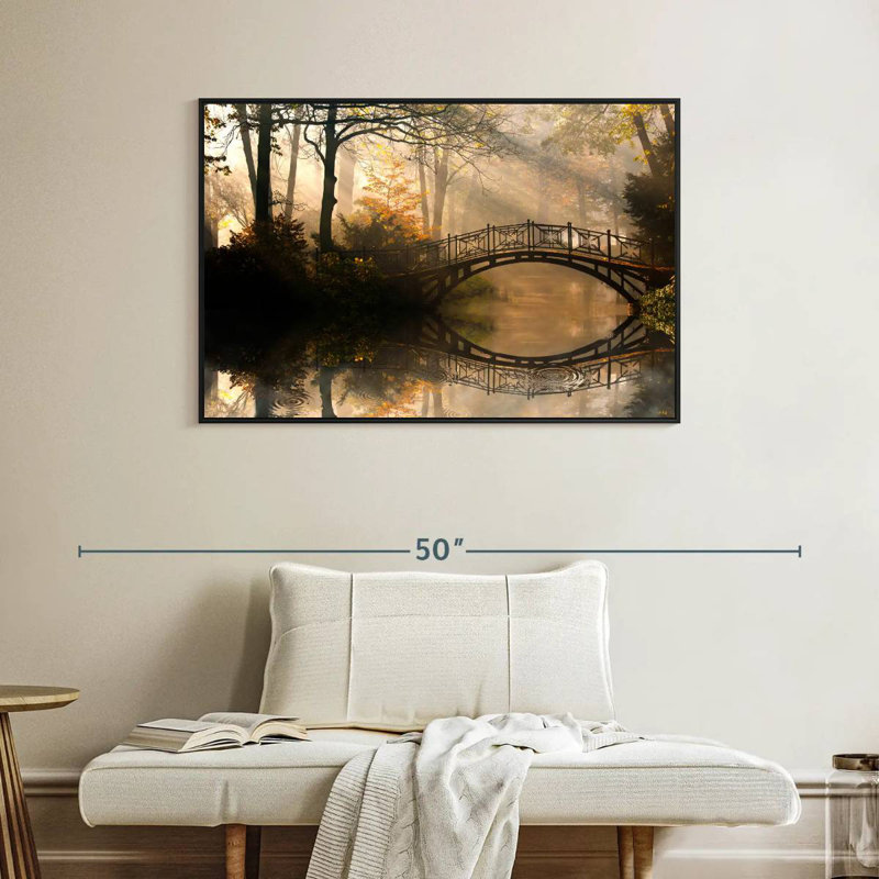 Pont Misty Park, Cadre flottant noir, 40 po x 27 po