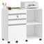 3-Drawer Mobile File Cabinet With Lock