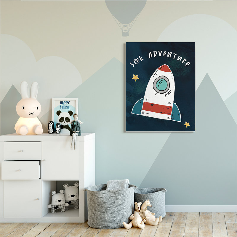 Seek Adventure citation inspirante, H 48 po x l 36 po, Toile tendue