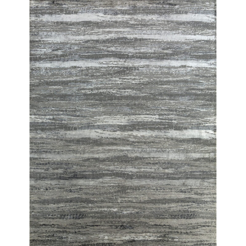 Contemporary One-of-a-Kind Rectangle 2' X 3' Hand Knotted Area Rug