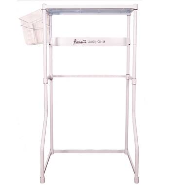 Magic Chef Compact Adjustable Powder Coat Metal Laundry Drying Rack Stand,  White 