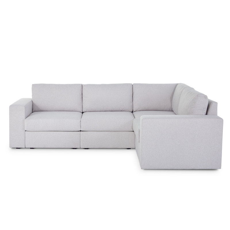Canapé modulaire à 4 places Flex, Gris clair givré