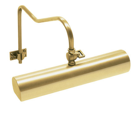 Hyde Park Dimmable Wall Mounted Picture Light, Polished Brass, 9" H x 8" W x 12" D