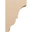 Bois de cèdre brut Asheboro, grain de bois TimberThane Corbel, apprêté brun clair-88289105