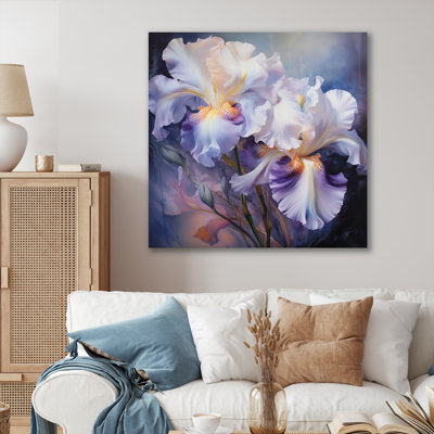 " Pink Purple Irises Romantic Impression IV "