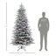 Arbre de Noël artificiel enneigé 7,5 pi