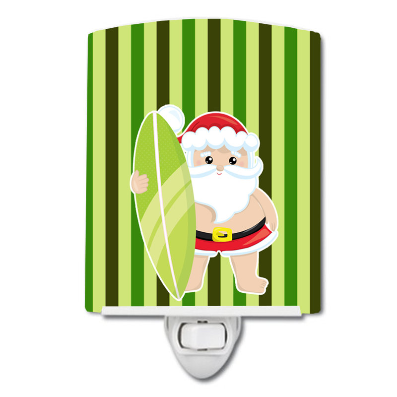 Éclairage de nuit en céramique pour père noël