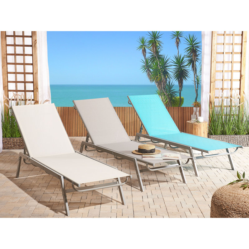 Quinebaug 197cm Long Reclining Single Chaise, White
