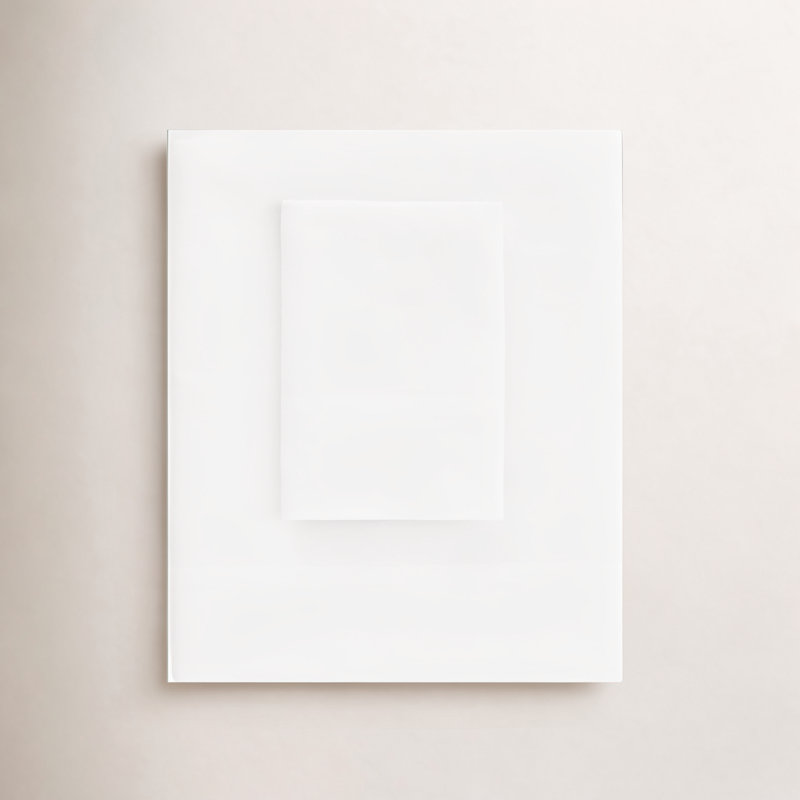 Essential Sateen Sheet Set, White, Twin/Twin XL Sheet Set