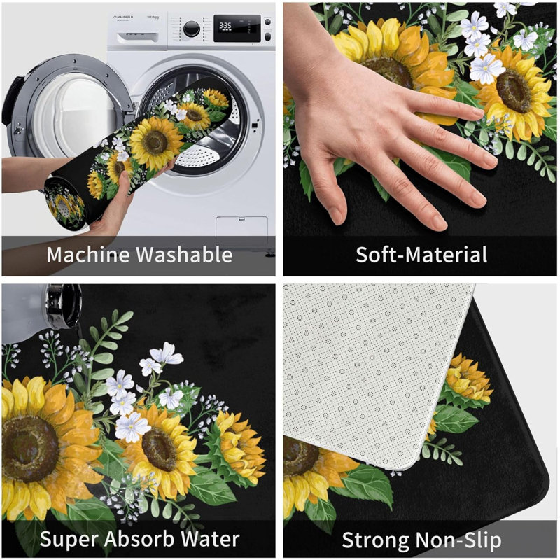 Tapis de bain Sunflowers Wild Flowers
