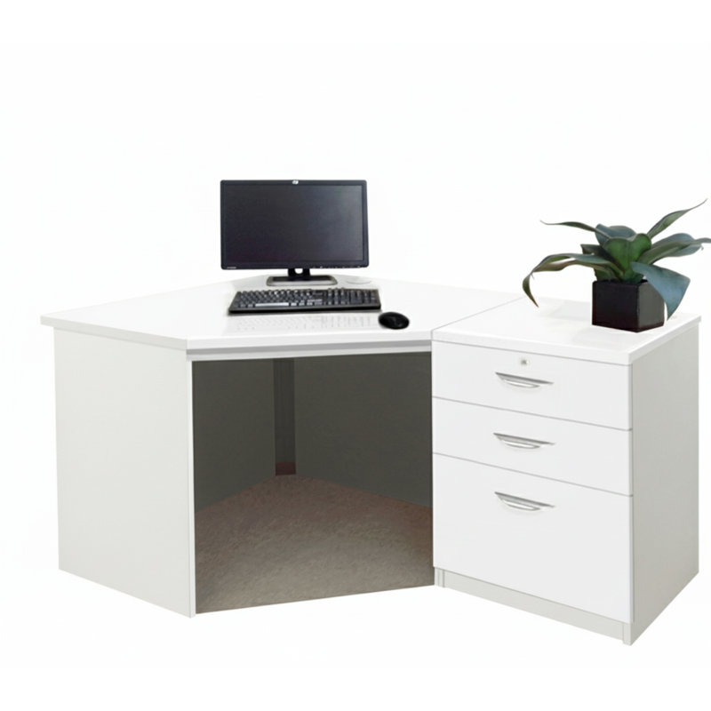 Nemisco Modular Computer Desk, White