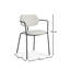 48cm H Metal Armchair in Beige