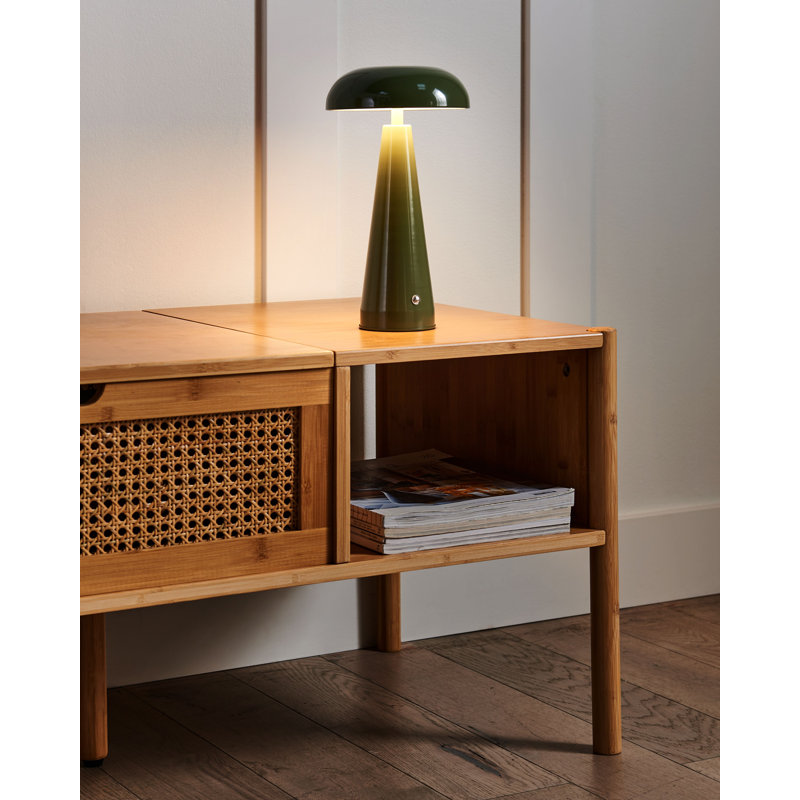 Catiana Metal USB Table Lamp, Green