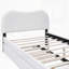 Upholstered Platform Bed with Wood Supporting Feet and Trundle-619100718