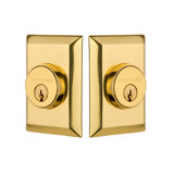 Nostalgic Warehouse New York Plate Double Cylinder Deadbolt