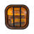 4-6 Person Black Square Premium Thermo Spruce Wood Outdoor Sauna