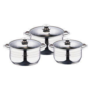 6 - Piece Stainless Steel Cookware Set
