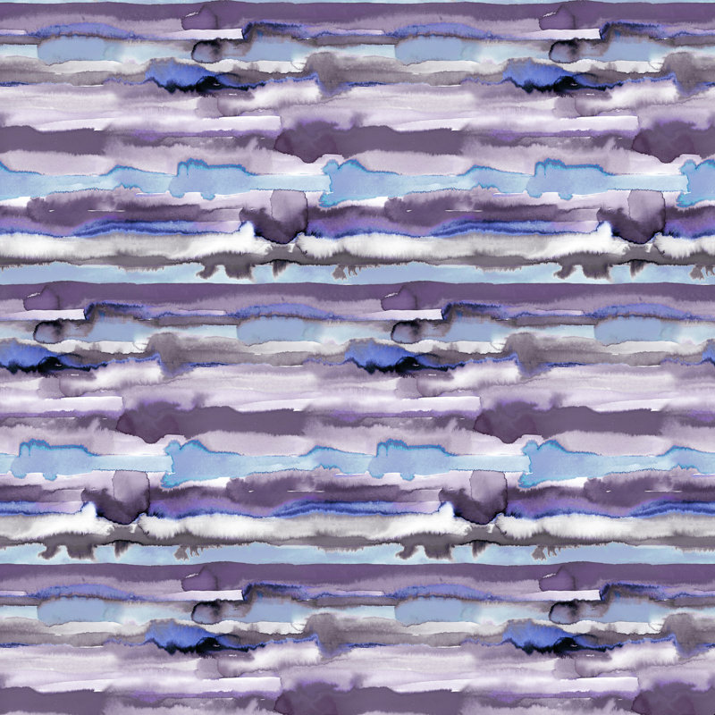 «Ninola Design Gradient Watercolor Lines Mauve» par Laura Design - impression sur toile tendue, L 36 po x H 36 po