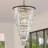 30" W 22-Light Dimmable Tiered Chandelier-479573064