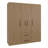 Natural Oak 4-door Wardrobe