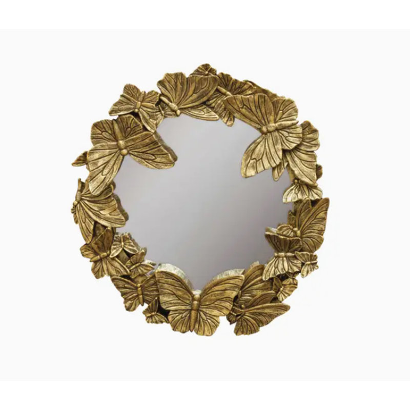 Miroir mural Golden Butterfly