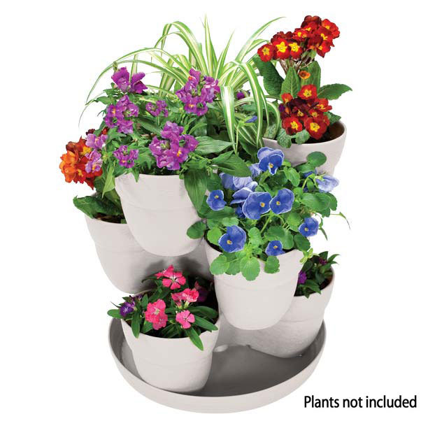 Manac Pot Planter, White