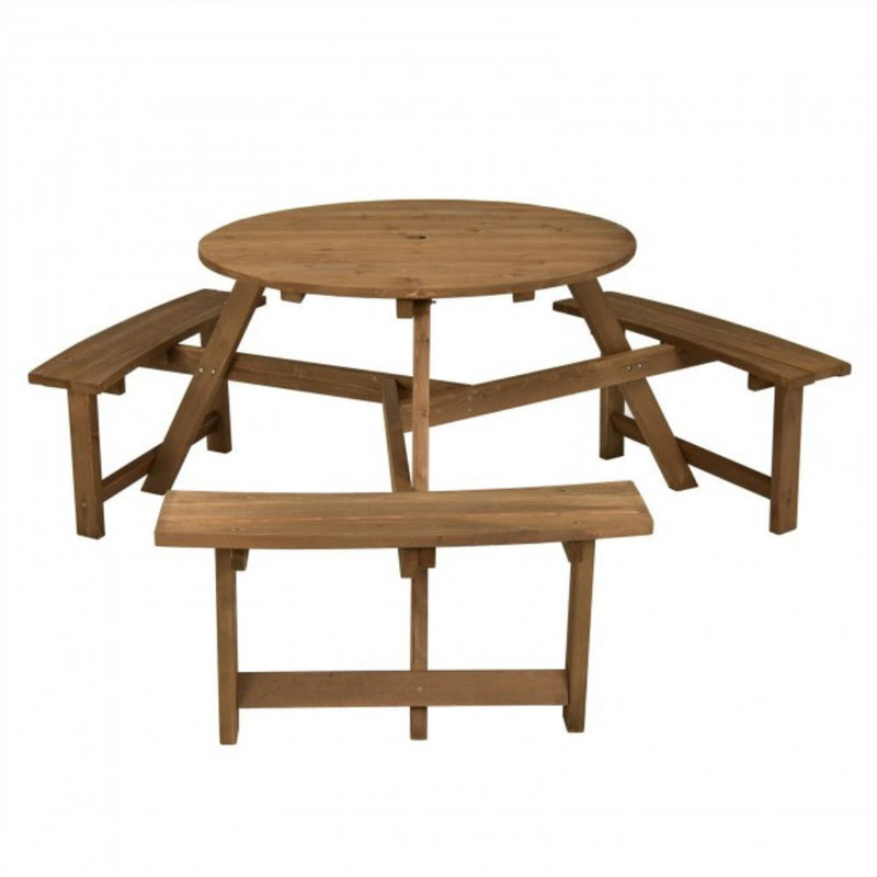 Table de pique-nique en bois Katari
